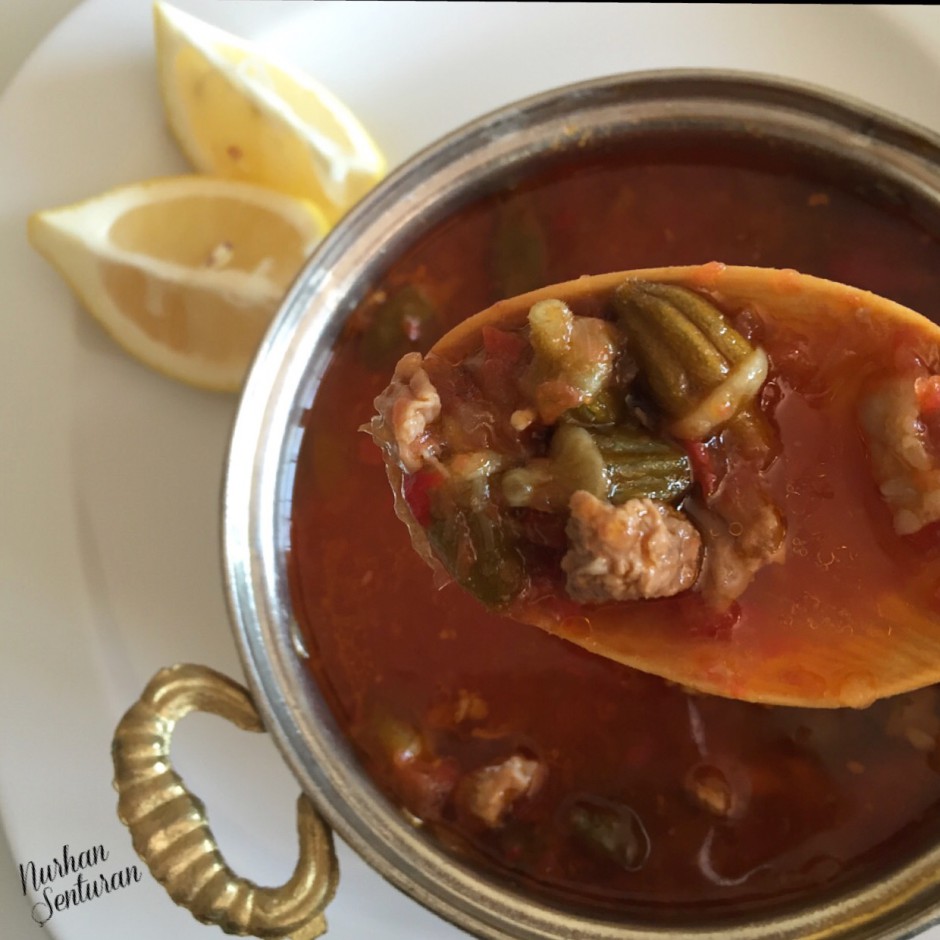 Etli bamya çorbası Nurhan�ın Mutfağı